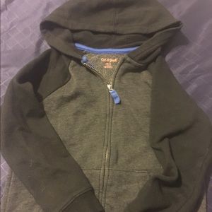 Cat and Jack black and gray hoodie boys size small